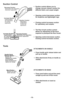 Page 16ATTACHMENTS ON HANDLE
➢Press handle quick release button and
pull up on handle.
➢Slide attachments firmly on handle as
needed.
ATTACHMENTS ON WAND
➢Press wand button and pull the wand
straight up and out of floor brush. 
➢Slide attachments on wand as
needed.
Handle Quick
Release Button
Bouton de
dégagement rapide
de la poignée
Botón de liberación
rápida del mango
Wand Button
Bouton du tube
Botón del tubo
Tools
- 16 -
Suction Control
Suction Control
Régulateur
daspiration
Control de
aspiración
Increase...