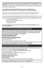 Page 37- 37 -
THE WARRANTOR IS NOT LIABLE FOR INCIDENTAL OR CONSEQUENTIAL DAMAGES RE-
SULTING FROM THE USE OF THIS PRODUCT, OR ARISING OUT OF ANY BREACH OF THIS
WARRANTY. (As examples, this excludes damages for lost time, travel to and from the servicer, loss
of or damage to media or images, data or other memory or recorded content. The items listed are not
exclusive, but for illustration only.)
ALL EXPRESS AND IMPLIED WARRANTIES, INCLUDING THE WARRANTY OF
MERCHANTABILITY, ARE LIMITED TO THE PERIOD OF THE...