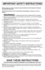 Page 7- 7 -
When using your vacuum cleaner, basic precautions should always be followed,
including the following:
Read all instructions in this manual before assembling or using your vacuum
cleaner.
WARNING To reduce the risk of fire, electrical shock, and injury:
1.   Useyour vacuum cleaner only as described in this manual.  Use only with Panasonic
recommended attachments.
2.   Disconnectelectrical supply before servicing or cleaning out the brush area.
3.   Do notleave vacuum cleaner when plugged in.  Unplug...