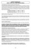 Page 42- 42 -
Limited Warranty Coverage (For USA and Puerto Rico Only) 
If your product does not work properly because of a defect in materials or workmanship, Panasonic
Coporation of North America (referred to as “the warrantor”) will, for the length of the period indicated
on the chart below, which starts with the date of original purchase (“warranty period”), at its option
either (a) repair your product with new or refurbished parts, (b) replace it with a new or a refurbished
equivalent value product, or (c)...