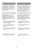 Page 37- 37 -
Siguiendo las instrucciones dadas, su
nueva aspiradora Panasonic funcionará al
nivel máximo y continuará funcionando
por muchos años. Lea la sección "Antes
de pedir servicio" en este manual con
recomendaciones para arreglar algunos
problemas que puedan ocurrir.
Cuidado de rutina de la aspiradoraEntretien de l’aspirateur
Les tâches décrites ci-dessous vous
permettront de tirer un rendement optimal
de votre aspirateur de longues années
durant. Se reporter au « Guide de
dépannage » pour les...