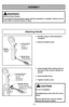 Page 12- 12 -
ASSEMBLY
WARNING
Electrical Shock Hazard
Do not plug into the electrical supply until the assembly is complete. F\
ailure to do so
could result in electrical shock or injury.
Attaching Handle
CAUTION
Do not overtighten.
Overtightening could strip the screw
holes.
Do not operate the vacuum cleaner
without the screw in place.
➢DO NOT plug in until assembly is
complete.
➢ Remove handle screw.
➢ Insert handle with locking notch to
the back of the vacuum cleaner as
shown.
➢ Insert handle screw.
➢...