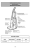 Page 10PARTS IDENTIFICATION Nomenclature
Identificaci>n de piezas
H a n d l e s c r e w
Vi s d u m a n c h e
To r n i l l o d e l m a n g o
C r e v i c e t o o l
S u c e u r p l a t
Herramienta
p a r a e s q u i n a s
H a n d l e r e l e a s e p a d
P é d a l e d e d é g a g e m e n t
d u m a n c h e
P e d a l d e l i b e r a c i ó n
d e m a n g o
C o r d s t o r a g e h o o k s
C r o c h e t s d e r a n g e m e n t d u c o r d o n
S u j e t a d o r e s d e l c o r d ó n
C a r r y h a n d l e
P o i g n é e d e...