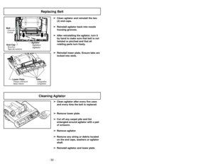 Page 32- 32 -- 13 -
➢Ne brancher qu’une fois l’assemblage
terminé.
➢ Retirer la vis du manche.
➢ Insérer le manche.
➢ Insérer la vis.
➢ Serrer la vis.
➢ Insérer le cordon d’alimentation à
l’intérieur du crochet.
➢ Enrouler le cordon autour des crochets.
➢ Fixer la fiche au cordon d’alimentation à
l’aide de son agrafe.
Colocación del mango
Montaje
Assemblage
Montage du manche
➢
No enchufe hasta que el montaje esté
completo.
➢
Quite el tornillo del mango.
➢
Meta el mango con los sujetadores del 
cordón en la...