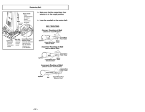 Page 52TUBO TELESCÓPICO:➢
Saque el tubo telescópico de su lugar
de almacenamiento.
➢
Retire la herramienta para hendiduras
de su lugar de almacenamiento dentro del
tubo. 
➢
Gire el aro de bloqueo hasta la posi-
ción UNLOCK.
➢
Despliegue el tubo completamente. 
➢
Gire el aro de bloqueo del tubo hasta
la posición LOCK.
➢
Instale el tubo de extensión en el
extremo abierto de la manguera.
➢
Alinee las pestañas del tubo de exten-
sión con las ranuras en forma de “J”
de la manguera. 
➢
Empuje el tubo dentro de la...