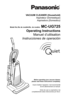 Page 1Before operating your vacuum cleaner,
please read these instructions completely.
Avant d’utiliser l’appareil, il est recommandé de lire attentivement ce manuel.
Antes de usar su aspiradora, lea
completamente estas instrucciones por favor.
VACUUM CLEANER (Household) Aspirateur (Domestique)Aspiradora (Domestico)
Model No./No de modè le/No. de modeloMC-UG725
Operating Instructions Manuel d’utilisation
Instrucciones de operación 