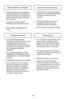 Page 35- 35 -
Boquilla de ajuste automáticoTête d’aspiration autoréglable
➢La boquilla de su aspiradora vertical
Panasonic se ajusta automáticamente
a la altura de cualquier pelo de
alfombra.
➢Esta característica permite que la
boquilla flote fácilmente en las
superficies del pelo de alfombra.
➢No se requieren los ajustes manuales.
➢
Cette tête d'aspiration de l’aspirateur
Panasonic incorpore un dispositif qui
règle automatiquement la hauteur des
brosses selon la longueur des fibres
de la moquette.
➢...