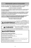 Page 8- 8 -
ADVERTENCIA
PARA EVITAR CHOQUE ELÉCTRICO Nunca pase la aspiradora en las superficies húmedas o mojadas ni aspire los \
líquidos.
No mantenga la aspiradora a la intemperie.
Cambio en seguida un cordón eléctrico gastado o raído.
Desconécte cuando no la está usando y antes de darle servicio.
PARA EVITAR ACCIDENTESExcepto las aspiradoras de mano, mantenga la aspiradora sobre el suelo -\
 no sobre las sillas, las mesas, los
escalones, las escaleras, etc. 
Mantenga la aspiradora en un lugar seguro en...