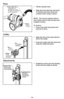 Page 14- 14 -➢Tilt the canister back.
➢Align the hose latch tab and notch
in canister and insert hose into
canister until it snaps in place.
NOTE:  The vacuum cleaner will not
start unless hose is fully inserted and
snapped in place.
To remove: 
➢Press hose latch tab inward and
pull out on hose.
➢Align the tab on the wand with the
slot in the caddy.
➢Press the caddy onto the wand and
snap the caddy into place
Hose Latch Tab
Languette de
blocage du tuyau
Pestaña de sujeción
de la manguera
Notch
Fente
Ranura
Ta...