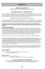 Page 58Panasonic Canada Inc.5770 Ambler Drive, Mississauga, Ontario L4W 2T3
PANASONIC PRODUCT - LIMITED WARRANTY
Panasonic Canada Inc. warrants this product to be free from defects in material and workmanship under normal use and
for a period as stated below from the date of original purchase agrees to, at its option either (a) repair your product with
new or refurbished parts, (b) replace it with a new or a refurbished equivalent value product, or (c) refund your purchase
price. The decision to repair, replace...