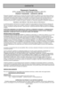 Page 59- 59 -
Panasonic Canada Inc.5770, Ambler Drive, Mississauga (Ontario) L4W 2T3
PRODUIT PANASONIC - GARANTIE LIMITÉE
Panasonic Canada Inc. garantit que ce produit est exempt de défauts de matériaux et de main-d’œuvre dans un
contexte d’utilisation normale pendant la période indiquée ci-après à compter de la date d’achat original et, dans
l’éventualité d’une défectuosité, accepte, à sa discrétion, de (a) réparer le produit avec des pièces neuves ou
remises à neuf, (b) remplacer le produit par un produit...