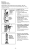 Page 34- 34 - Always empty the dust cup before the dirt level reaches the “MAX” line.
Toujours vider le godet avant que le niveau de poussière atteigne la ligne « MAX »
(remplissage maximum). 
Siempre vacíe el contenedor de polvo antes el nivel de basura alcanza la línea "MAX". 













 













 













 




























 













 









































 













 

...