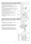 Page 14Fig. 26
14
2. Insert the suspension bracket into bracket cover of adaptor
side and the back of the fan body (refer to Fig.15-1 of
page 10).
3. Insert the fan body between studs. Make sure the fan body
is level and square(prependicular) with the stud. Ensure
that distance C 3/16 inch (5mm).
4. Secure the suspension bracket to studs by using long
screws (M4X30). (Fig. 26, Fig. 27)
5. Secure the suspension bracket to fan body by using
screw (M4X10) (refere to Fig. 4 of page 7).
6
7. Follow step 7 to 8 of...