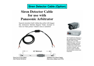 Page 19Siren Detector Cable (Option)  