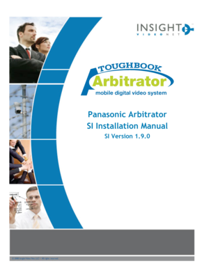Page 1     Panasonic Arbitrator  SI Installation Manual SI Version 1.9.0    