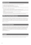 Page 44
Network security
As you will use this product connected to a network, your attention is called to the following \
security risks.
q Leakage or theft of information through this product
w  Use of this product for illegal operations by persons with malicious intent
e  Interference with or stoppage of this product by persons with malicious intent
It is your responsibility to take precautions such as those described below to protect yourself against the above network security 
risks. Use this product in a...