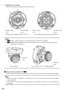 Page 2020
3  Adjustment of azimuth 
   Adjust the azimuth by rotating the azimuth adjuster. 
Note:
 • CF314L Adjust  azimuth adjuster to make the image in the forward direction.
 • CF304L Adjust azimuth adjuster, refer to the following pictures, to display the image properly  
          rather than upside-down.
(This illustration represents WV-CF304LE.)(This illustration represents WV-CF314LE.)
Rotation angle: 
-100 ° 
Rotation angle: 
+100 ° 
Rotation angle: 
-120 °  Rotation angle: 
+120 ° 
TO
P
On the wall...