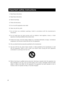 Page 44
Important safety instructions
 1) Read these instructions.
 2) Keep these instructions.
 3) Heed all warnings.
 4) Follow all instructions.
 5) Do not use this apparatus near water.
 6) Clean only with dry cloth.
	 7)	 Do	not	block	any	ventilation	openings.	Install	in	accordance	with	the	manufacturer's	
instructions.
 8) Do  not  install  near  any  heat  sources  such  as  radiators,  heat  registers,  stoves,  or  other  
apparatus (including amplifiers) that produce heat.
	 9)	 Protect	the	power...
