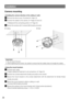 Page 2626
Camera mounting

z Remove the dome cover. (3 screws) (☞ Page 16)
x Connect the cables to the camera. (☞ Pages 23 and 24) 
  • Waterproof the connecting portion. (
☞ Page 24) 
c  Secure the camera with 3 screws (M4) (locally procured).
Important: 
  •  Do not touch the lens. 
  •  When tightening the screws, be careful to ensure that the cables does not tangle the cables.

z Connect each cable.
   • Apply waterproof treatment to all connections. (
☞ Page 24)
x Connect the conduit attachment (locally...