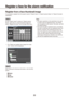 Page 898889
Register a face for the alarm notification 
Register from a face thumbnail image
It is possible to register from the search result of "Search face" or "S\
earch person (face)" of "Search the alarm 
notification".
Step 1
On the "Search result" window of "Search person 
(face)", right-click on a face thumbnail image and 
select "Register this face" from the right-click menu.
The "Select and register face image from snap-
 
→
shot" window will be...