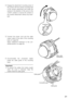 Page 2121
 w  Engage the attachment mounting screw of 
the camera with the camera mounting hole 
of  the  camera  attachment  and  rotate  the 
camera  in  the  direction  of  the  arrow  to  the 
"LOCK"  position  to  secure  the  camera  to 
the  camera  attachment  without  any  back-
lash. 
  e  Connect  the  power  cord  and  the  video 
output  cable  at  the  side  of  the  mounting 
base. (+ page 28)
    Apply  waterproof  treatment  to  the  con-
nected section. (+ page 26)
  r  Accommodate...