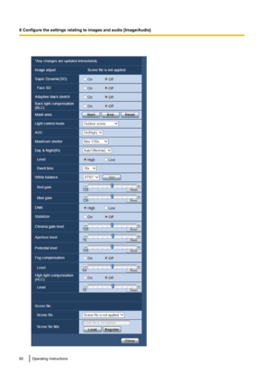 Page 6060Operating Instructions
8 Configure the settings relating to images and audio [Image/Audio]   