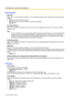 Page 128IPv6 network[Manual]
Select “On” or “Off” to determine whether or not to manually configure the IP address for IPv6 network (IPv6
address).
• On:  Enter an IPv6 address manually.
• Off:  Manual entry of an IPv6 address will become unavailable.
• Default:  Off
[IP address(IPv6)]
When “On” is selected for “Manual”, manual entry of the IPv6 address is required. Do not enter an address
already in use.
Note
•When connecting to the manually configured IPv6 address beyond the router, use an IPv6 compatible...