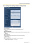 Page 13112.2.1  Configure the settings related to sending E-mails
[E-mail notification]
Select “On” or “Off” to determine whether or not to provide notification by E-mail.
• Default:  Off
[Alarm image attachment]
Select “On” or “Off” to determine whether or not to attach an image to the E-mail to be sent when an alarm is
detected.
• Default:  Off
[Image capture size]
Select the image capture size of images attached to an alarm E-mail from the following.
JPEG(1)/JPEG(2)/JPEG(3)
• Default:  JPEG(2)
[SMTP server...