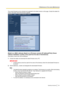 Page 183The current firmware can be checked and upgraded to the latest version on this page. Contact the dealer for
further information about the firmware upgrade.
[Model no.], [MAC address], [Serial no.], [Firmware version], [IP address(IPv6)], [Viewer
software installation counter], [Time past from the date of manufacture]
Information of each item will be displayed.
1. Contact the dealer and download the latest firmware onto a PC.
IMPORTANT
•A blank (space) cannot be used for the name of the directory where...