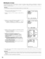 Page 9494
Utilisation de base
Les descriptions qui suivent sont consacrées à la façon de configurer chaque rubrique de configuration en utilisant les
boutons de commande de la caméra vidéo (se référer à la page 80). Configuration également possible en utilisant un
contrôleur de système optionnel.
Remarque: • Les illustrations ci-dessous sont des exemples à afficher sur un moniteur vidéo.
1. Maintenir le bouton [SET] enfoncé pendant 2 secondes.
→La page daccueil sera affichée.
2. Amener le curseur sur FIN et...