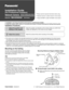 Page 1Installation Guide
(For Professional Installers)
Network Camera
Model No.BB-HCM403A(PoE Ready)
•
Installation Procedures
After preparing the Ethernet cable that has enough length, mount the cam\
era.
The camera can be viewed in the least light requirement at 3 lx (defaul\
t). Use supplemental lighting for the dimly lit places. 
The camera can be viewed in the least of 0.2 lx in the color night view \
mode (see page 70 of the Operating Instructions on 
the CD-ROM), which may increase the refresh...