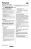 Page 1Important Information
Network Camera
Model No.BB-HCM515A(PoE Ready)
© 2006 Panasonic Communications Co., Ltd. All Rights Reserved.
PQQX15702YA   KK1106MH1107
How to Use the Documentation
All documentation can be found on the included CD-ROM.
• Important Information (PDF format; printed version also included)
This document. Provides general information and safety instructions for 
using the camera.
• Installation Guide (PDF format; printed version also included)
Describes how to physically connect the...