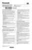 Page 1Important Information
Network Camera (PoE Ready)
Model No.BB-HCM527
BB-HCM547Indoor Use Only
Outdoor Ready
© Panasonic System Networks Co., Ltd. 2008
PQQX16398XA   KK0608CM3120
How to Use the Documentation
This manual is written for both the BB-HCM527 (Indoor Use Only) and the 
BB-HCM547(Outdoor Ready). Available features and operations vary 
slightly depending on the model. You can confirm the model no. of your 
camera by checking the model no. printed on the front of the camera.
Model number suffix “A”...