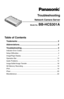 Page 179Troubleshooting
Network Camera Server
Model No.  BB-HCS301A
IND
C
 ININ
INAU
D
IOUDIOV
ID
E
OVIDEOP
OPOW
E
RWER
Table of Contents
Trademarks .......................................................................... 2
Abbreviations....................................................................... 2
Troubleshooting................................................................... 3
Indicator Error Codes ................................................................................ 3
Setup...