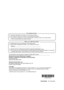 Page 32Panasonic Consumer Electronics Company, 
Division of Panasonic Corporation of North America
PSQX3486XB    KK1104GJ3056
2004 Panasonic Communications Co., Ltd. All Rights Reserved.
Panasonic Puerto Rico, Inc.
Carefully pack your unit, preferably in the original carton.
Attach a letter, detailing the problem, to the outside of the carton.
Symptom
The information in this document is subject to change without notice.
Send the unit to an authorized servicenter, prepaid and adequately insur\
ed.
Do not send...