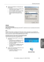 Page 113113 [For assistance, please call: 1-800-272-7033]Operating Instructions
Other 
Information
Others
Operating Environment
When using Windows/MSN Messenger with UPnP™, restrictions are put on operating environment by 
the other party.
Note
In environments where, for example, the other party is using a router that is not compatible with 
UPnP™, or where the private address is connected via an assigned ISP, sometimes data cannot be 
sent/received when using the Windows/MSN Messenger function.
The layout of...