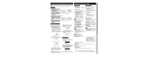 Page 3• Timer Recording  Location of Controls (Remote Control Buttons, Front View of the VCR)
COMMERCIAL SKIP/ 
ZERO SEARCH
(Starts COMMERCIAL SKIP/ Zero Search)
INPUT(For LINE or channel)
POWER(Turns VCR off/on)
PLAY (Plays a tape)/FAST FORWARD/SEARCH(Fast forwards tape/ forward visualsearch)
REWIND/SEARCH(Rewinds tape/ reverse visualsearch)
STOP (Stops tape)
CHANNEL  / TRACKING/ V-LOCK(Selects channel/ reduces
picture noise during Play and
Slow mode)
Remote Control Buttons
VCR/TV(For TV or VCR mode)...