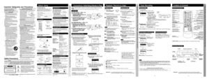 Page 2• Timer Recording  Location of Controls (Remote Control Buttons, Front View of the VCR)
COMMERCIAL SKIP/ 
ZERO SEARCH
(Starts COMMERCIAL SKIP/ Zero Search)
INPUT(For LINE or channel)
POWER(Turns VCR off/on)
PLAY (Plays a tape)/FAST FORWARD/SEARCH(Fast forwards tape/ forward visualsearch)
REWIND/SEARCH(Rewinds tape/ reverse visualsearch)
STOP (Stops tape)
CHANNEL  / TRACKING/ V-LOCK(Selects channel/ reduces
picture noise during Play and
Slow mode)
Remote Control Buttons
VCR/TV(For TV or VCR mode)...