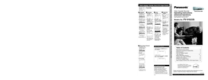 Page 7LSQT0632A
For assistance, please call : 1-800-211-PANA(7262) or send e-mail to :\
 consumerproducts@panasonic.com
Please read these instructions carefully before attempting to connect, 
operate or adjust this product. Please save this manual.
Video Cassette Recorder
Operating Instructions
(Advanced Operations)
For Basic operations, see the separate 
“Basic Operations ” instruction book.
Models No. PV-V4523S
As an ENERGY STAR ® Partner,
Matsushita Electric Corporation of America has determined that this...
