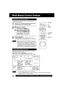 Page 2222For assistance, please call : 1-800-211-PANA(7262) or send e-mail to : consumerproducts@panasonic.com
Multi-Brand Control Feature
The Remote Control can be set to control some TV and
Cable box/DSS functions.
Find your TV and Cable Box/DSS Receiver Brand
Code Number on the following page.
Setup for TV control,
➛ ➛➛ ➛
➛hold down TV button,
➛ ➛➛ ➛
➛enter code with NUMBER keys.
Multi-Brand Control Setup
Confirm code entry,
➛ ➛➛ ➛
➛press POWER to turn selected unit on or off.
See table below for...