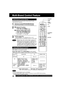 Page 2828For assistance, please call : 1-800-211-PANA(7262) or send e-mail to : consumerproducts@panasonic.com
Multi-Brand Control Feature
The Remote Control can be set to control some TV and
Cable Box/DSS functions.
Find your TV and Cable Box/DSS Receiver
Brand Code Number on the following page.
Setup for TV control,➛ ➛➛ ➛
➛hold down TV button,
➛ ➛➛ ➛
➛enter code with NUMBER keys.
Multi-Brand Control Setup
Confirm code entry,
➛press POWER to turn selected unit on or off.
 See table below for controllable...