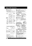 Page 2222For assistance, please call : 1-800-211-PANA(7262) or send e-mail to : consumerproducts@panasonic.com
Basic DVD Operation
Ready Checklist
All connections are made. (pp. 12 ~ 15)
DECK is plugged in.
If DECK is connected to an audio amplifier,
turn the stereo system’s power on.
*1Interactive DVD...
May include multiple camera angles,
stories, etc.
*
2Video CD with playback control...
Particular scenes or information can be
interactively selected from a menu that
appears on the screen.
Operation using...