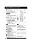 Page 2020For assistance, please call : 1-800-211-PANA(7262) or, contact us via the web at:http://www.panasonic.com/contactinfo
Playback/ Record on a Tape
Ready Checklist
All connections are made. (pp. 12 ~ 15)TV and DECK are plugged in.TV is on and tuned to CH 3, 4, or VIDEO.Remote is in VCR mode. (Press VCR.)
(➛  ➛ ➛  ➛ 
➛ The VCR mode Light-up Indicator lights on DECK)
Playback a Tape
These features work best in SP or SLP mode.
The sound will be muted.
To reduce picture noise, see “Manual
Tracking Control”...