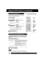 Page 3434For assistance, please call : 1-800-211-PANA(7262) or send e-mail to : consumerproducts@panasonic.com
Special VCR Features (continued)
INPUT
ACTION
SET
TAPE
POSITION
SELECT 
If Multi-brand feature is used (p. 28), and this feature is
set to on, a warning appears whenever an invalid key
is pressed in TV, DSS or CABLE mode.
4 31
If “OFF,” remote warning will not appear
when invalid key is pressed.
Press ACTION*
to display MENU.
Press 
to select
“REMOTE WARNING,” and
press SET
to set “ON” or “OFF.”
Press...