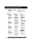 Page 1818For assistance, please call : 1-800-211-PANA(7262) or send e-mail to : consumerproducts@panasonic.com
SELECT :              EXIT         : ACTION SET : SET
                MENU
SET  UP  DVD
SET  UP  VCR
SET  CLOCK
SET  UP  CHANNEL
IDIOMA/LANGUE : ENGLISH
VCR’S OUTPUT CH:3
Clock
2)Press  to select
“MANUAL,” and press SET.
(For Auto Clock Set, select
“AUTO CLOCK SET,” and
press SET. Press CH 
.)
4) Press ACTION twice to
start Clock and exit this
mode.
(“TIME ZONE ADJUST”
appears only when auto
clock is...