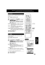 Page 5151ucts@panasonic.com
Still Mode
1
Press to select “STILL MODE,”
and
press SET repeatedly
for mode. (See below.)2
Do steps 1 and 2 on p. 49.
AUTO :“FIELD” (Field still) or “FRAME” (Frame still) is
automatically selected during the Still mode.
(Factory preset)
FIELD:“FIELD” (Field still) is always selected.
This setting will reduce jitter when compared
with “AU TO” on some discs.
FRAME:“FRAME” (Frame still) is always selected.
Some texts and fine patterns will be seen clearly
when compared with “AU TO” on...