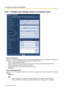 Page 16415.2.1  Configure the settings related to sending E-mails
[E-mail notification]
Select “On” or “Off” to determine whether or not to provide notification by E-mail according to the settings for
the “Alarm” and “Diag.” checkboxes of “Destination of notification” below.
– When an alarm is detected (“Alarm”)
– When a notification of the remaining capacity of the SD memory card has been provided (“Diag.”)
– When the SD memory card has become full (“Diag.”)
– When the SD memory card cannot be recognized...