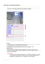 Page 28•When the “Image capture mode” type is “2 Monitor”, the types of images configured in the “Image
capture size” of “"Live" page (Initial display)” are displayed. ( ®page 95)
Pan/tilt *2
 *3
The display position of camera images can be controlled by panning and tilting. The camera will pan
or tilt to each direction by pressing the corresponding dial key.
Zoom display *2
 *3
It is possible to perform zooming operations of the camera by pressing “*” or “#”.
Refresh control
Press the dial key “5” or...