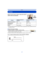 Page 37- 37 -
Básico
Enfocar
Dirija el área AF hacia el sujeto, luego pulse hasta la 
mitad el botón del obturador.
•El área del enfoque automático se puede visualizar más grande para ciertas ampliaciones del zoom 
y en espacios oscuros.
∫Acerca del rango de enfoque
El rango de enfoque se visualiza al operar el zoom.
•
El rango de enfoque se visualiza en rojo cuando no se enfoca después de 
presionar el botón del obturador hasta la mitad.
El rango de enfoque puede cambiar gradualmente según la posición del...