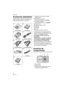 Page 8Preparación
8VQT0Y78
Preparación
Accesorios estándares
Antes de usar la cámara, compruebe que 
estén incluidos todos los accesorios.
1Tarjeta de memoria SD (16 MB) 
(DMC-FX07)
2Paquete de la batería
(En el texto citada como Batería)
3Cargador de batería
(En el texto citado como Cargador)
4Cable de CA
5Cable de conexión USB6Cable AV7CD-ROM
8Correa9Estuche para llevar la batería
 La tarjeta de memoria SD, la tarjeta de 
memoria SDHC y la MultiMediaCard se 
indican como tarjeta en el texto.
 Las tarjetas...